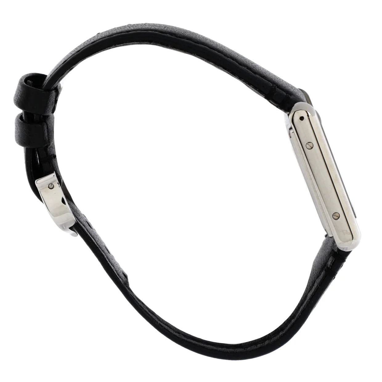 Must de Cartier SolarBeat Tank Quartz Watch Stainless Steel and Leather 22 - Deep Luxury