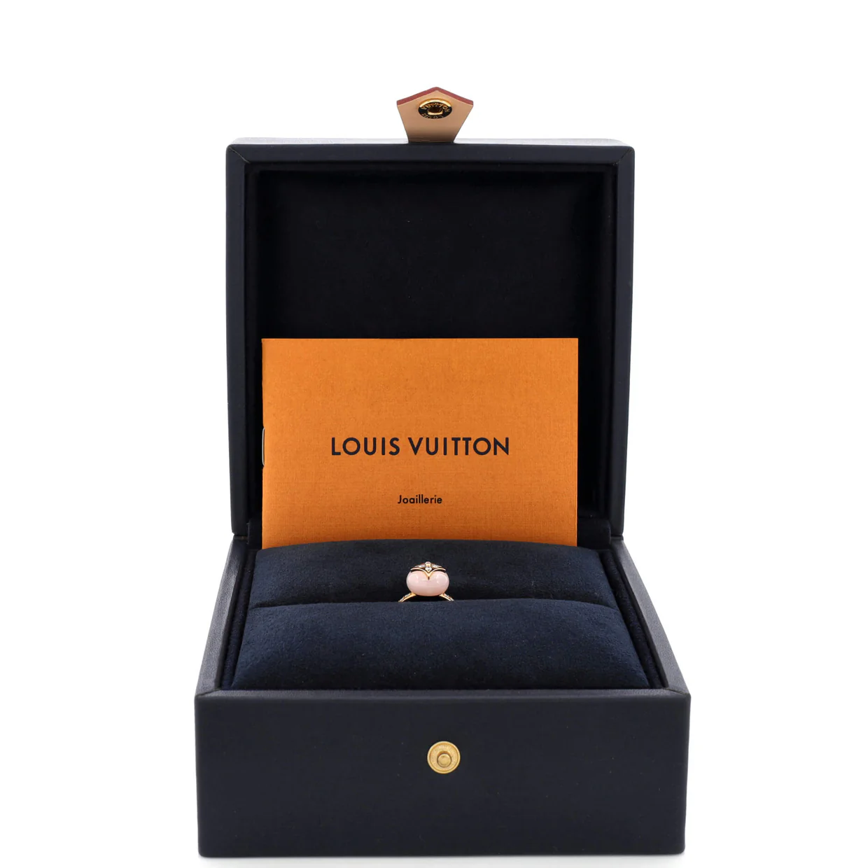 B Blossom Ring 18K Rose Gold and 18K White Gold with Pink Opal and Diamonds - Deep Luxury