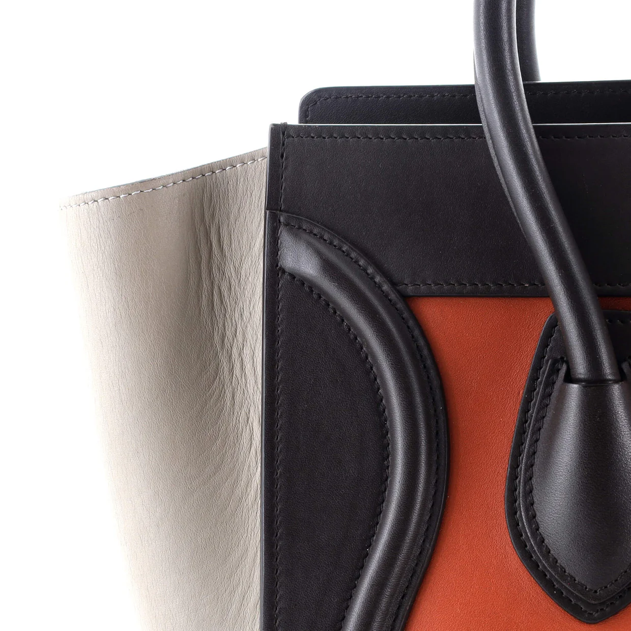 Luggage Bag Smooth Leather Micro - Deep Luxury