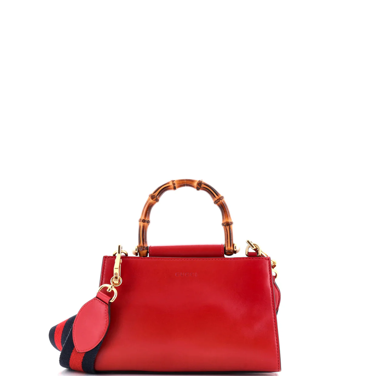 Nymphaea Top Handle Bag Leather Mini - Deep Luxury