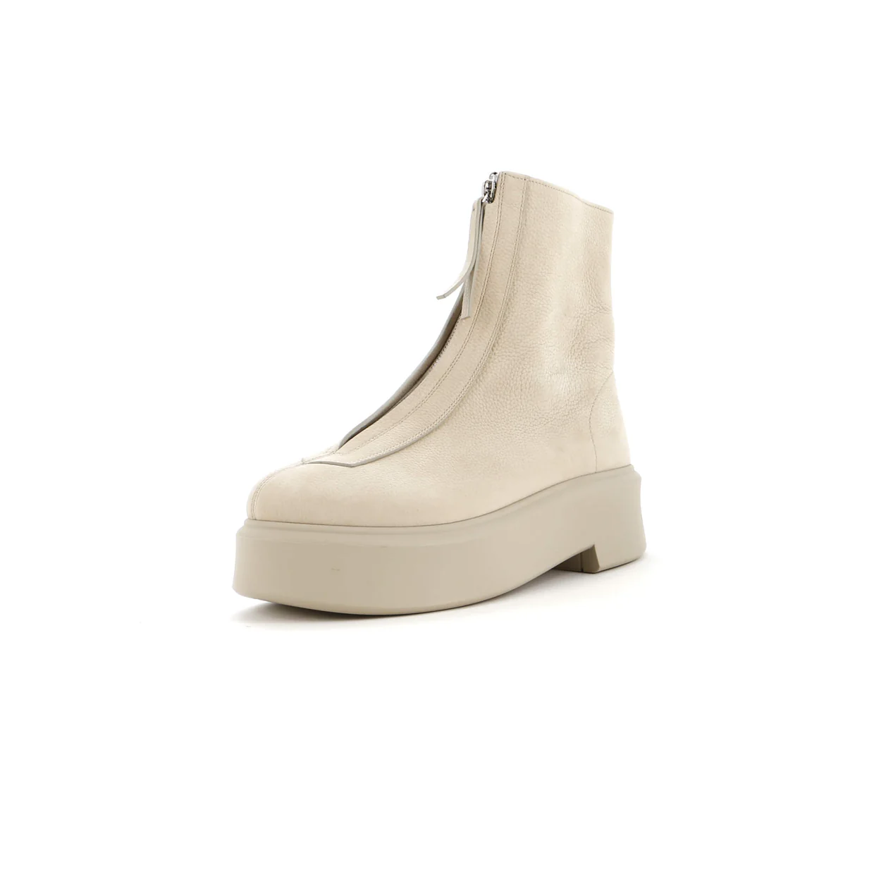Women's Front Zip Combat Boots Nubuck - Deep Luxury