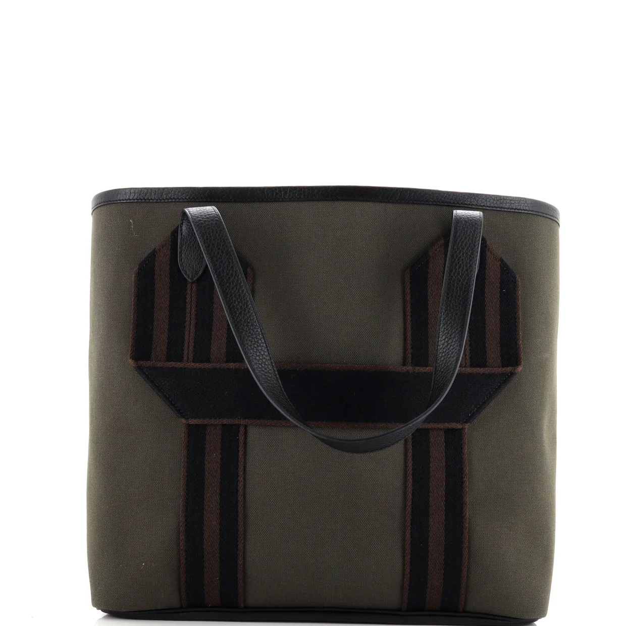 Pursangle Tote Canvas with Leather - Deep Luxury