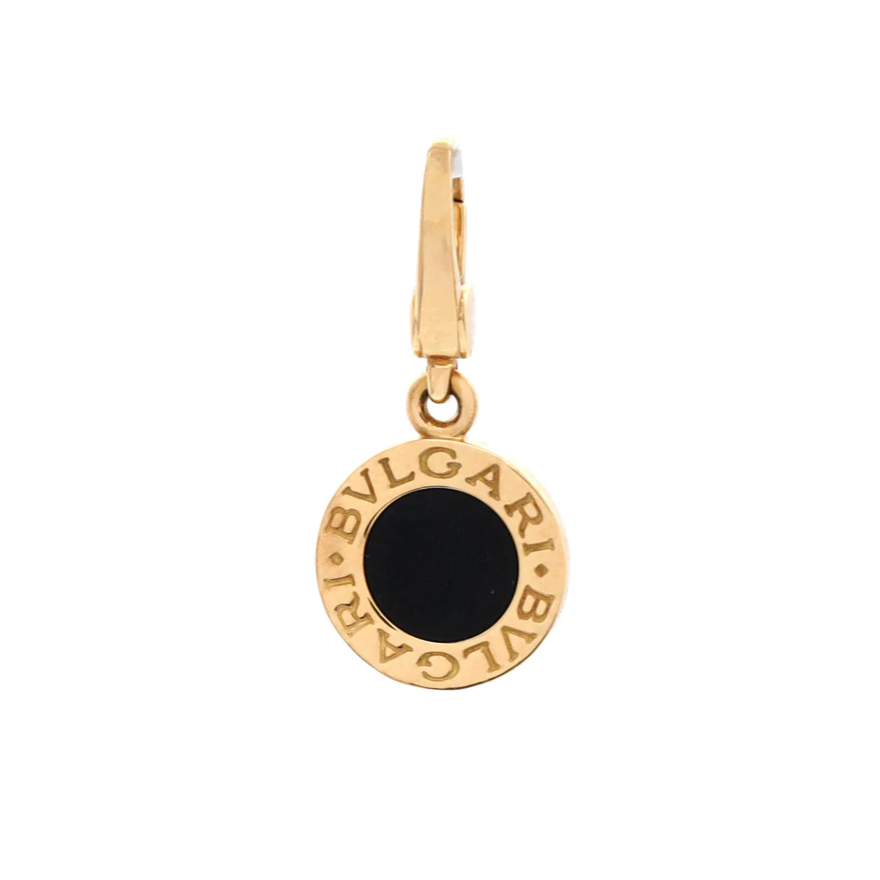 Bvlgari Bvlgari Pendant Charm Pendant u0026 Charms 18K Yellow Gold with Onyx - Deep Luxury