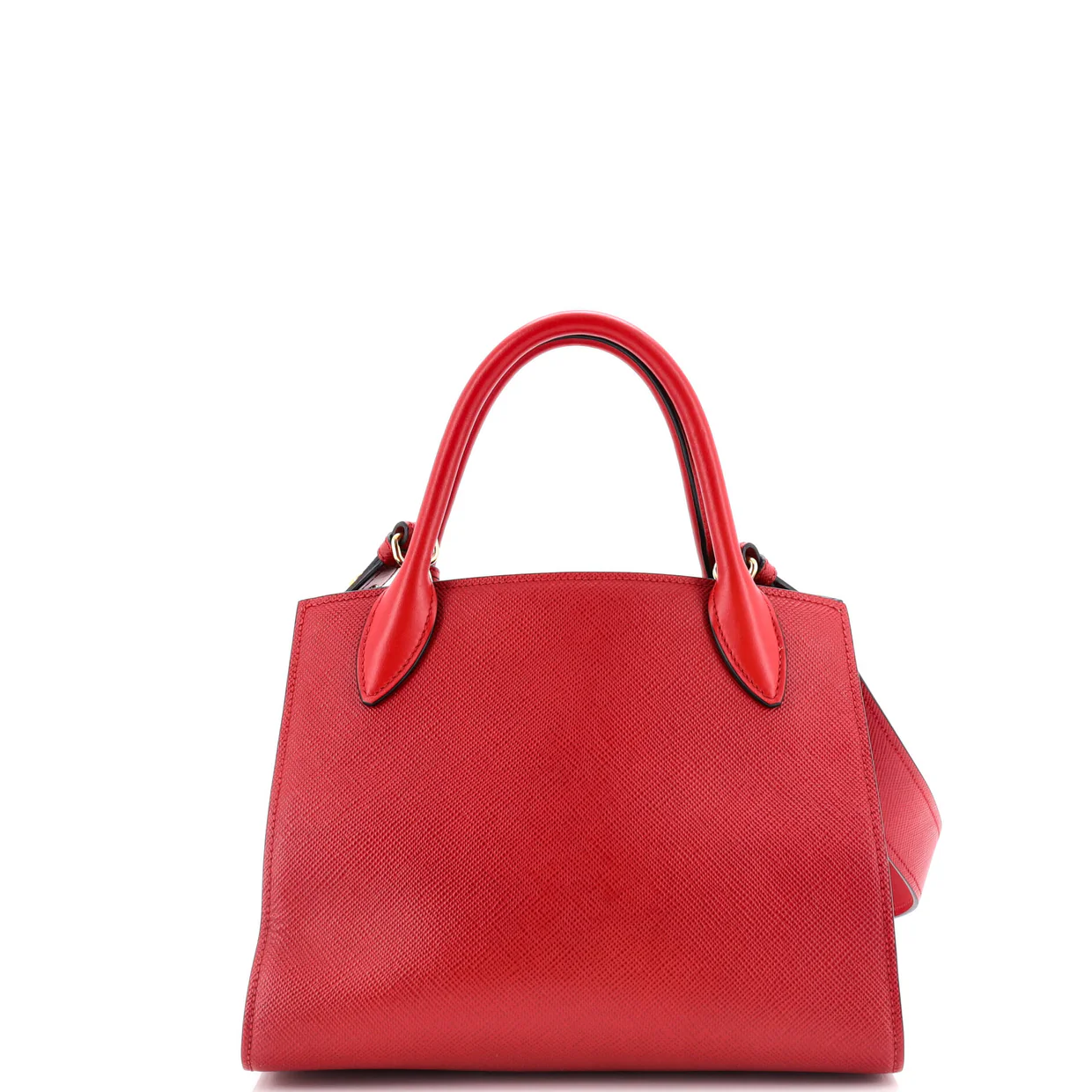 Monochrome Tote Saffiano with City Calf Small - Deep Luxury