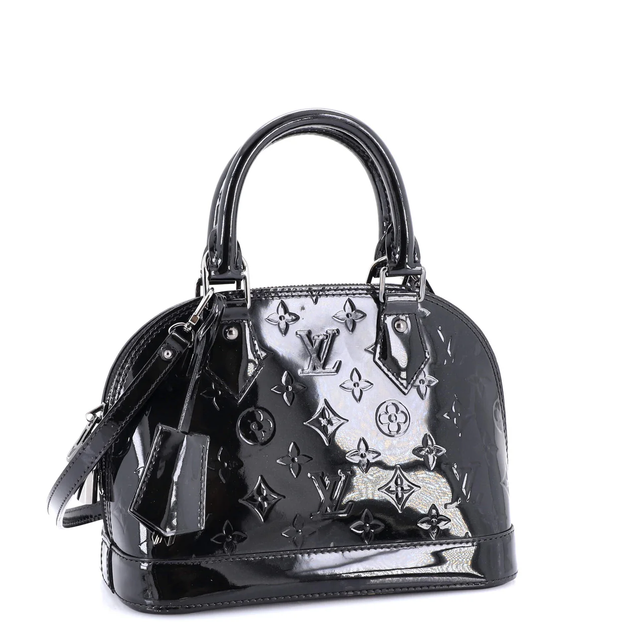 Alma Handbag Monogram Vernis BB - Deep Luxury