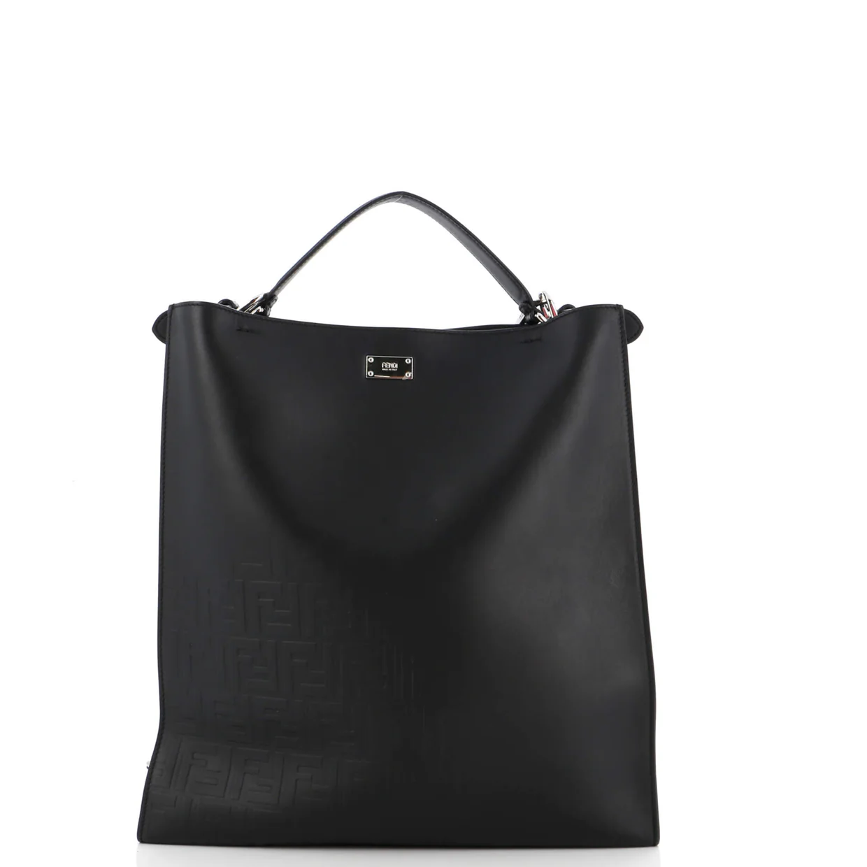 Peekaboo X-Lite Fit Bag Leather with Zucca Embossed Detail - Deep Luxury