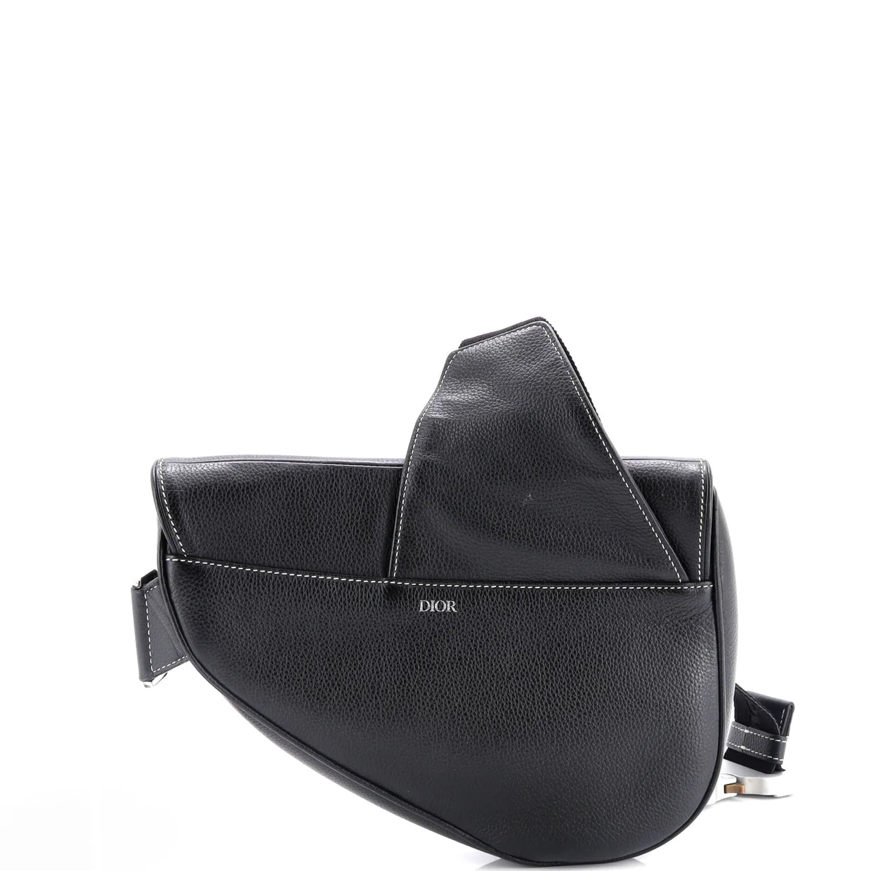 Alex Foxton Logo Saddle Crossbody Bag Printed Leather - Deep Luxury