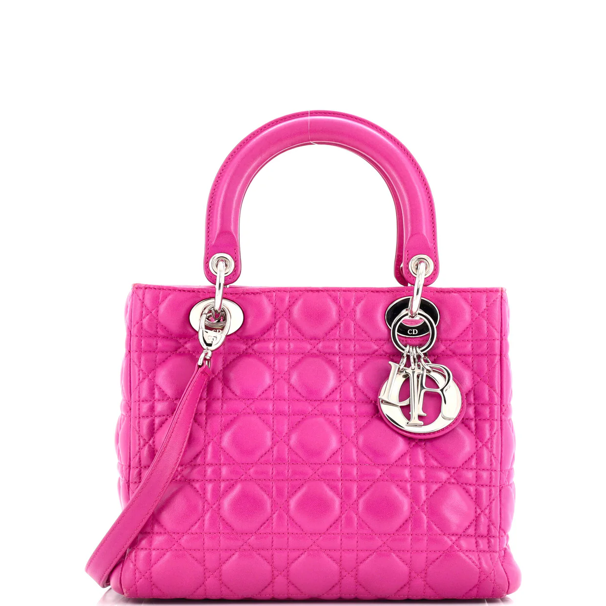 Lady Dior Bag Cannage Quilt Lambskin Medium - Deep Luxury