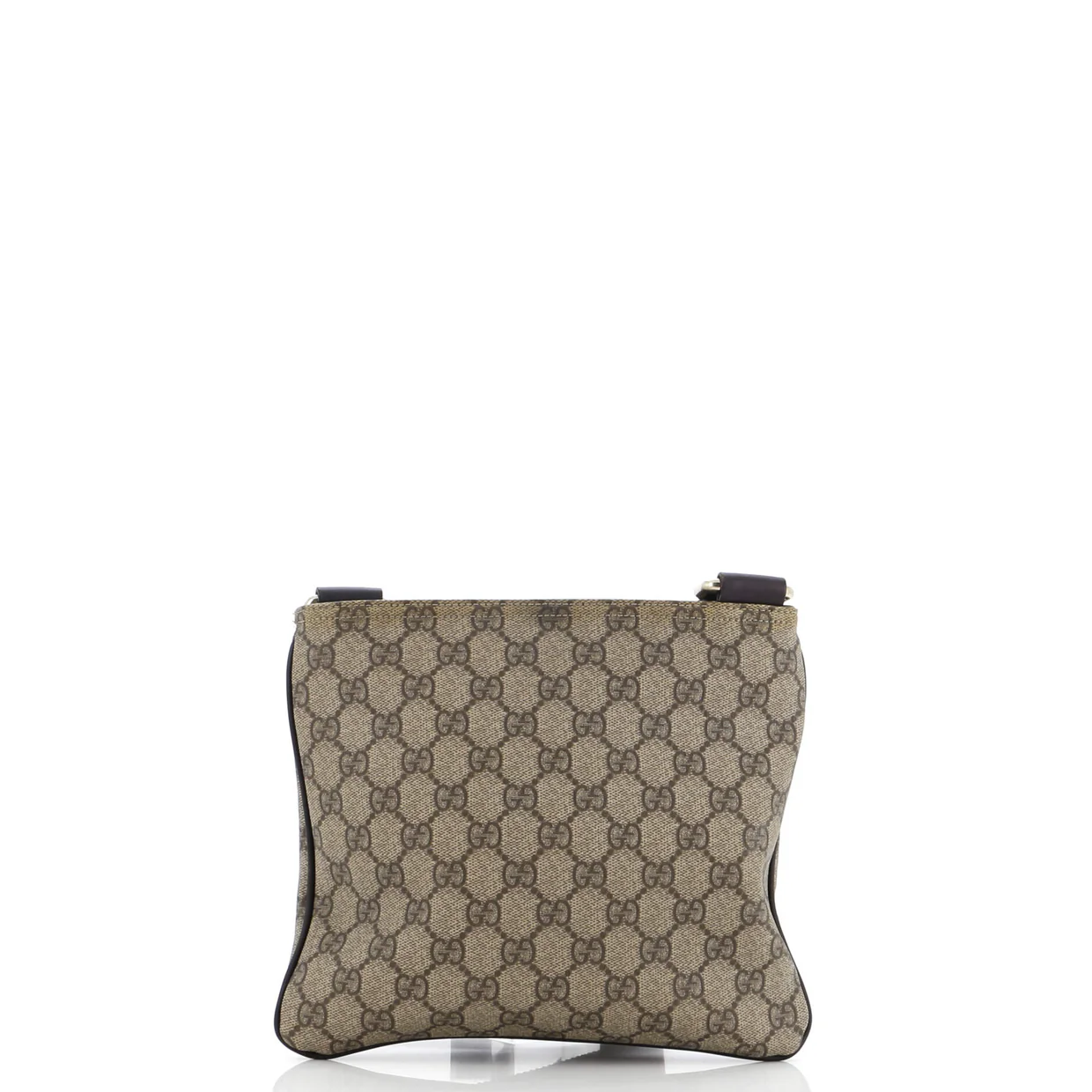 Zip Top Messenger Bag GG Coated Canvas Small - Deep Luxury