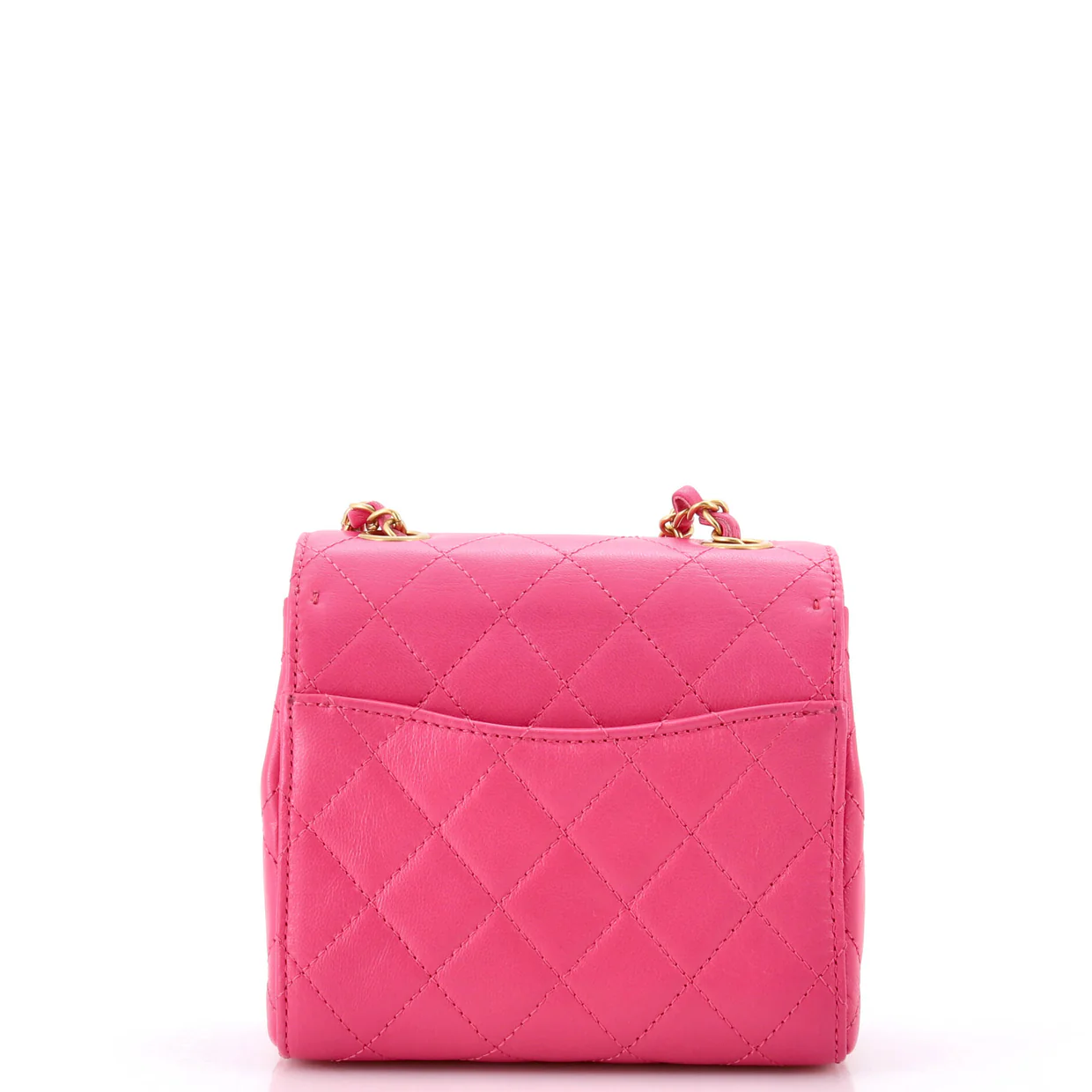 Retro Classic Square Flap Bag Quilted Goatskin Mini - Deep Luxury