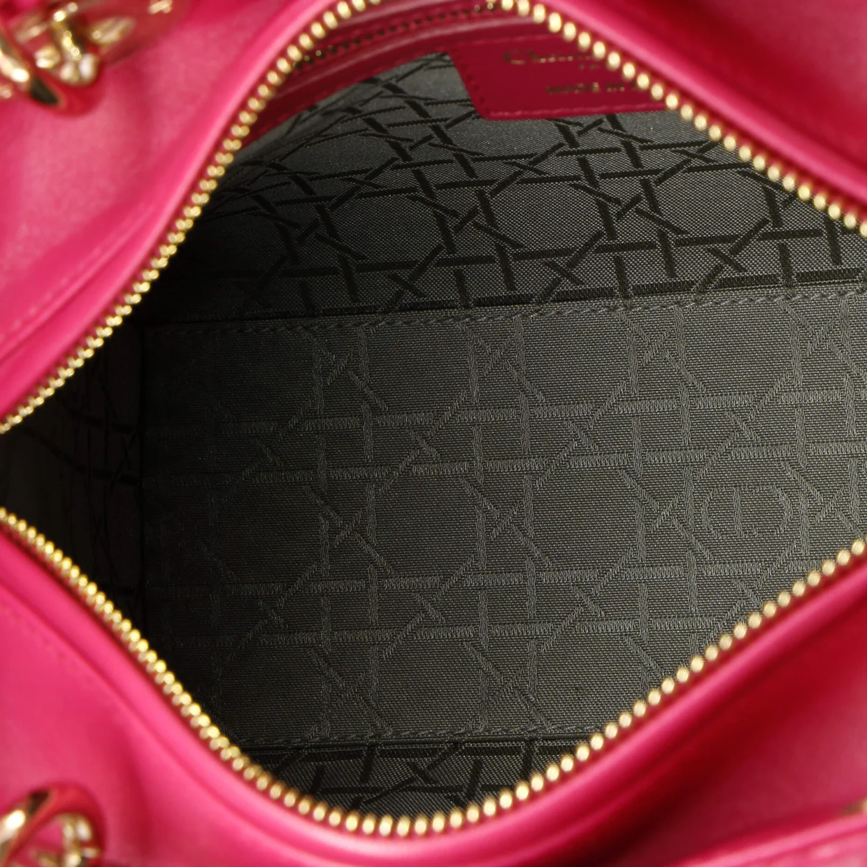 Lady Dior Bag Cannage Quilt Lambskin Medium - Deep Luxury