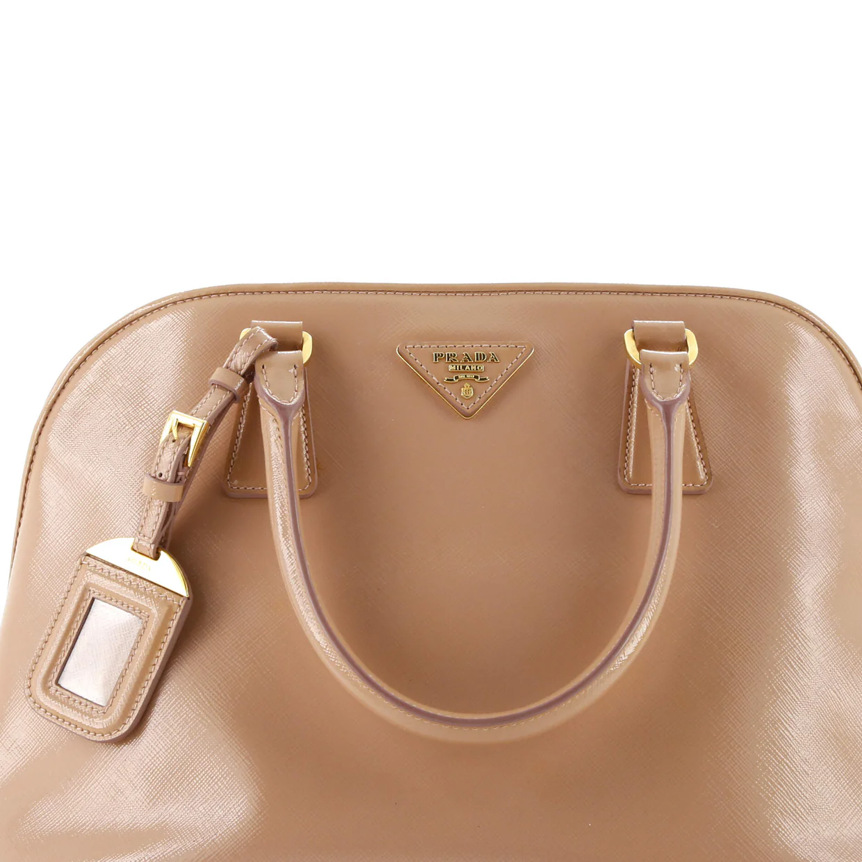 Open Promenade Bag Vernice Saffiano Leather Large - Deep Luxury