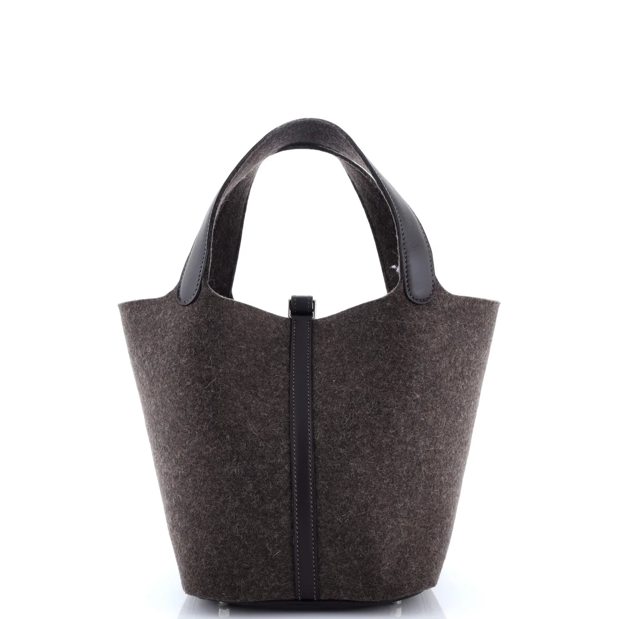 Picotin Lock Bag Felt with Leather MM - Deep Luxury