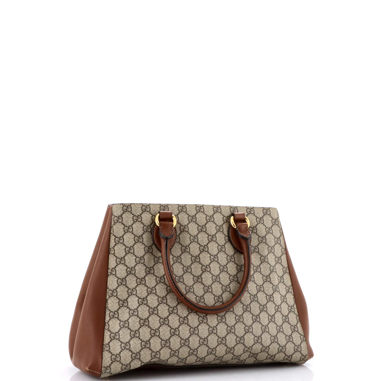 Convertible Tote GG Coated Canvas with Leather Medium - Deep Luxury