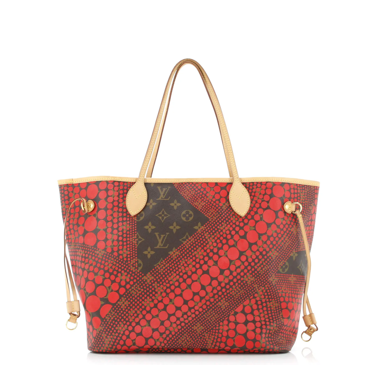 Neverfull Tote Limited Edition Kusama Waves Monogram Canvas MM - Deep Luxury