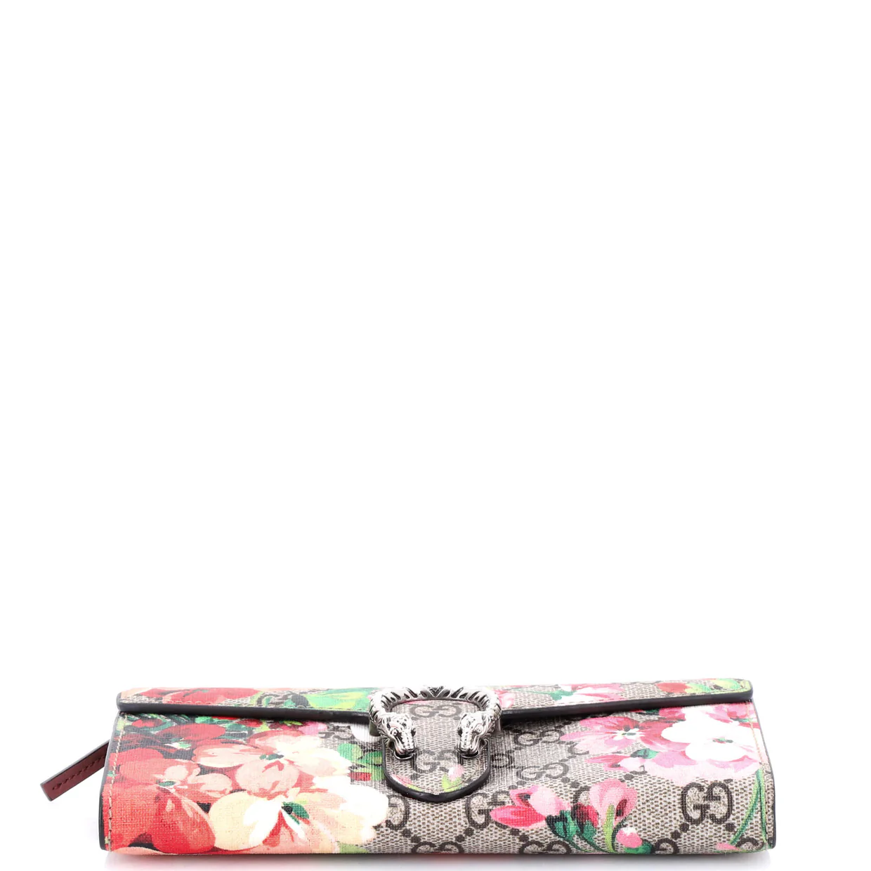 Dionysus Chain Wallet Blooms Print GG Coated Canvas Long - Deep Luxury