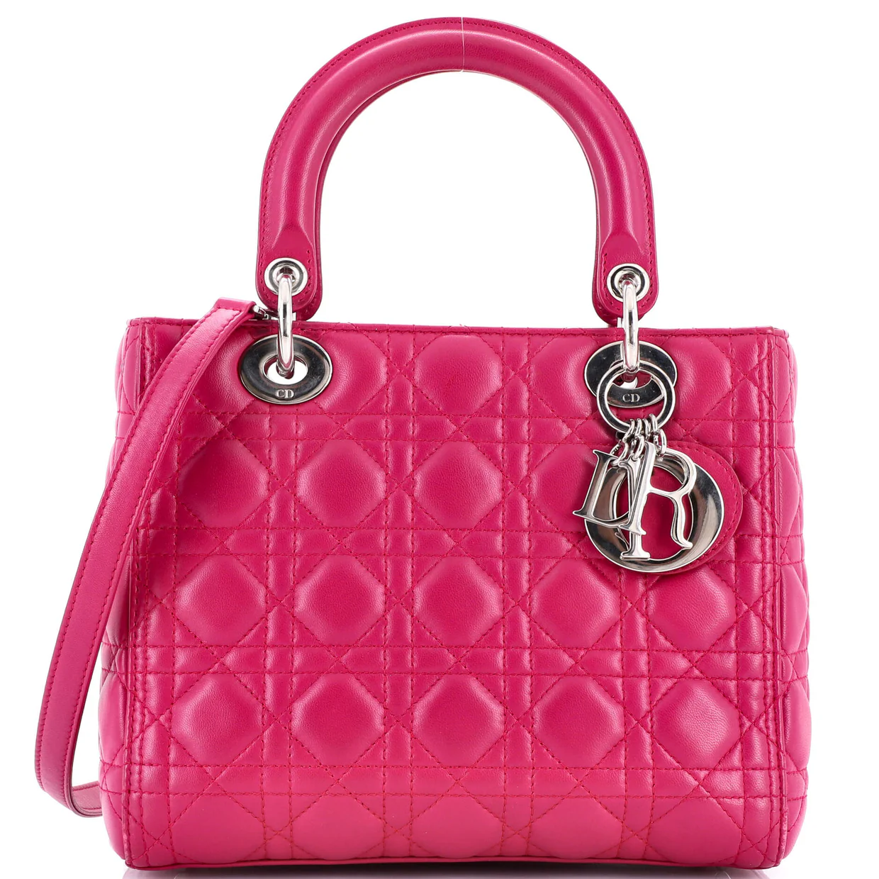 Lady Dior Bag Cannage Quilt Lambskin Medium - Deep Luxury