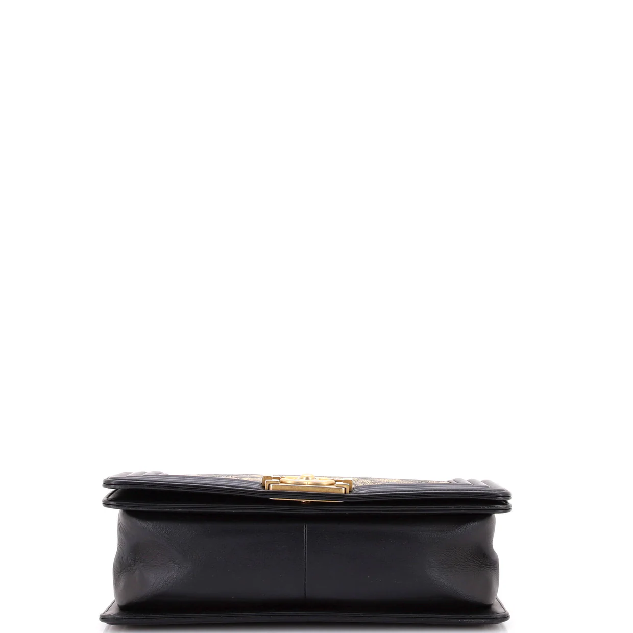 Boy Flap Bag Quilted Metallic Crumpled Goatskin Old Medium - Deep Luxury