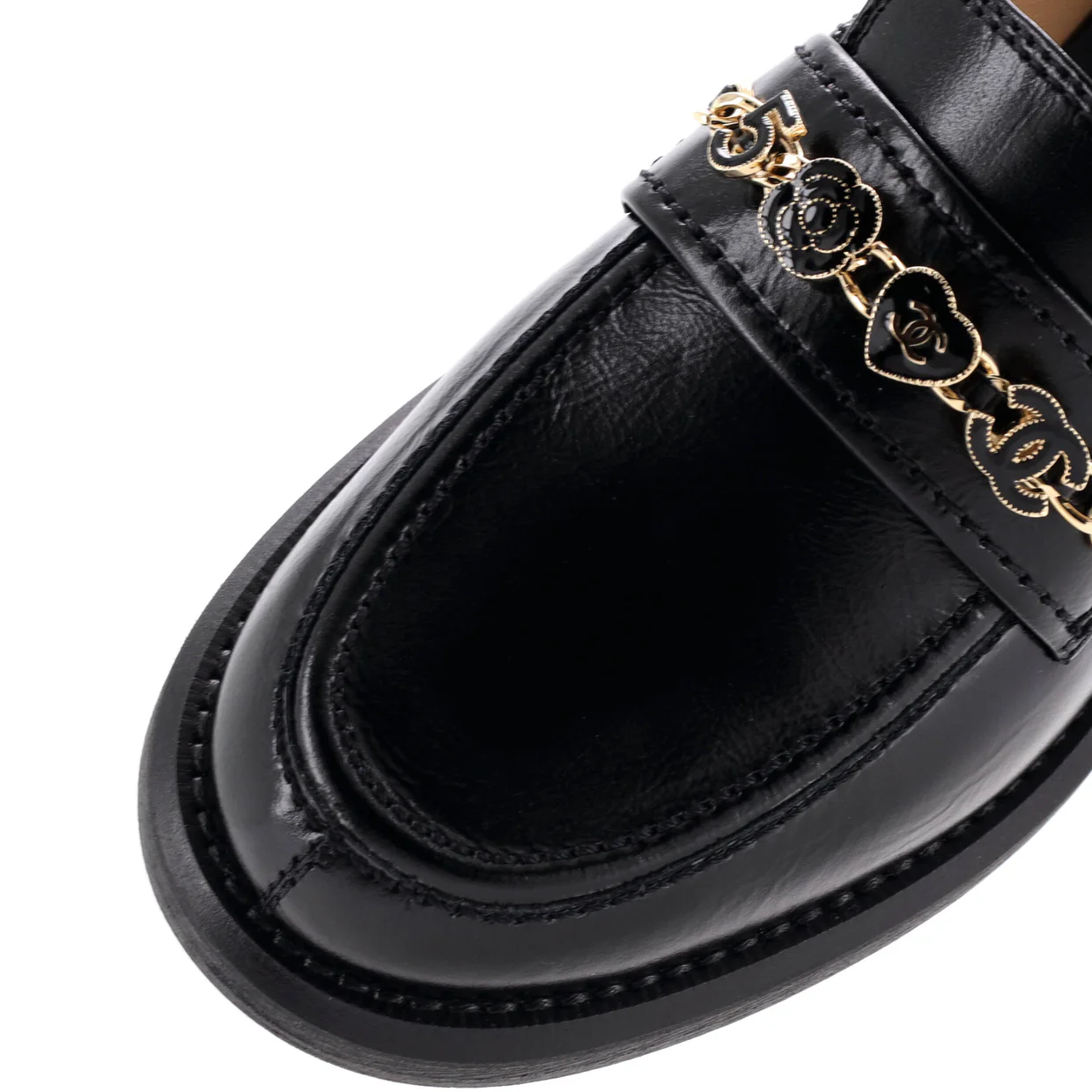 Women's CC Charms Loafers Leather - Deep Luxury