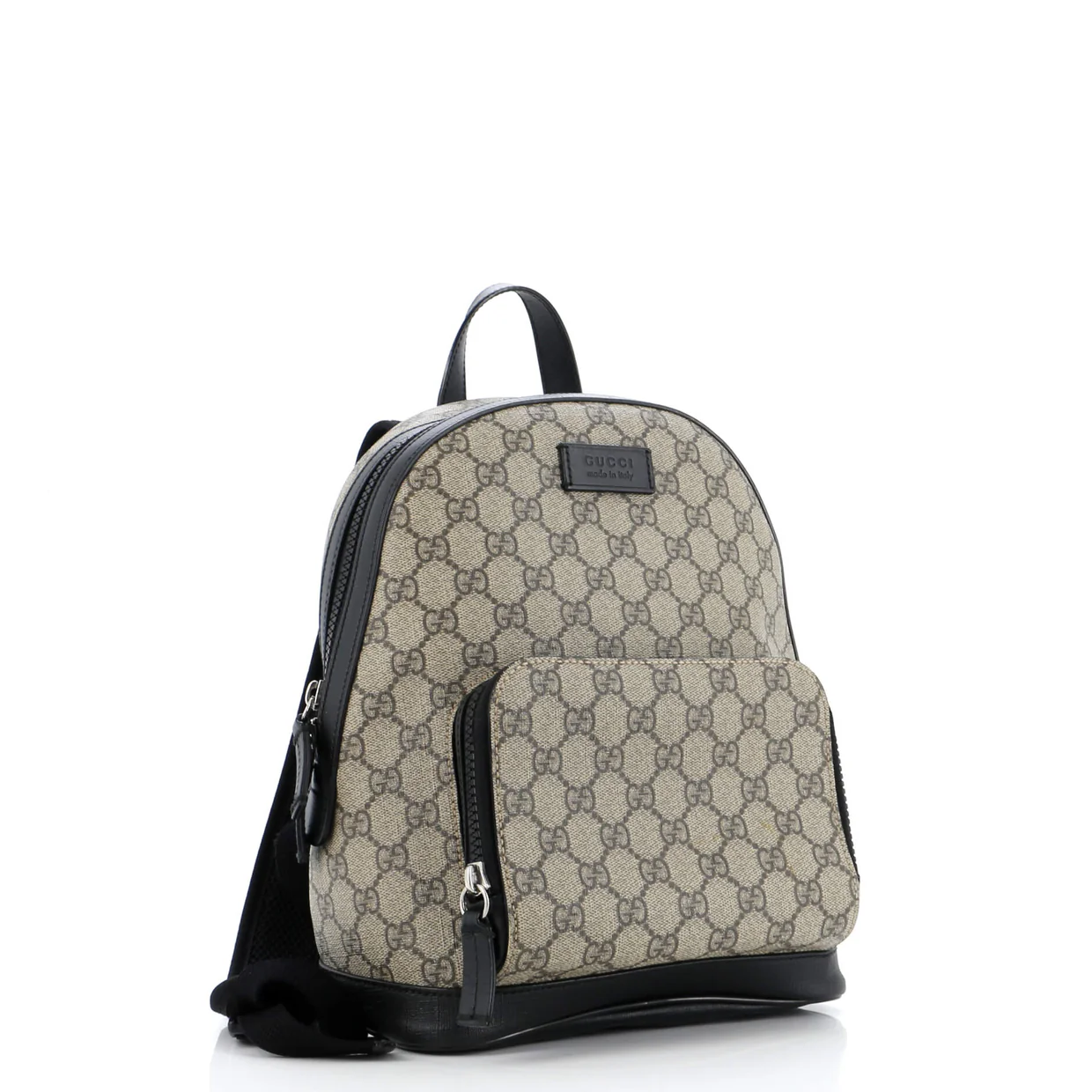 Zip Pocket Backpack GG Coated Canvas Small - Deep Luxury