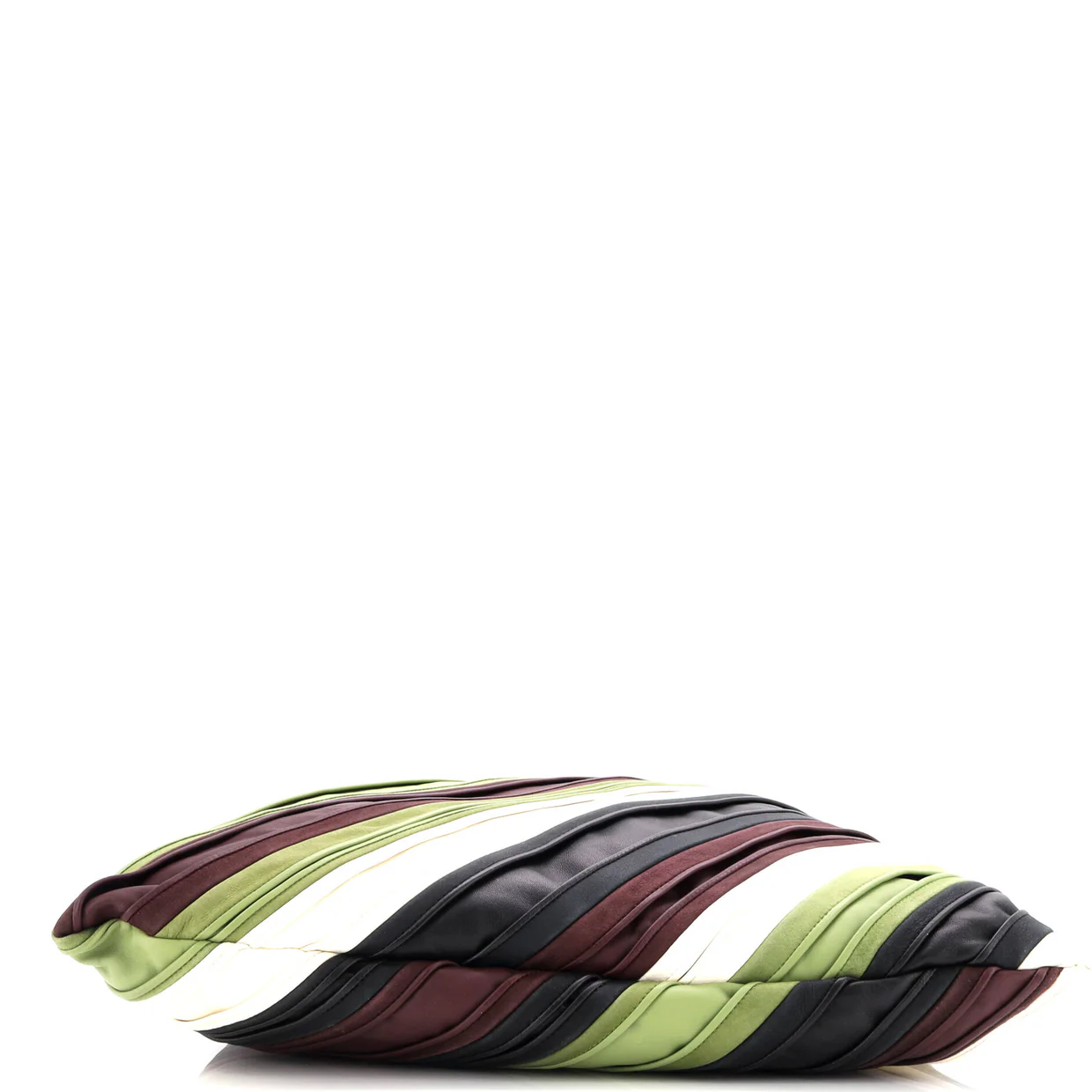 Hop Hobo Striped Leather and Suede Large - Deep Luxury
