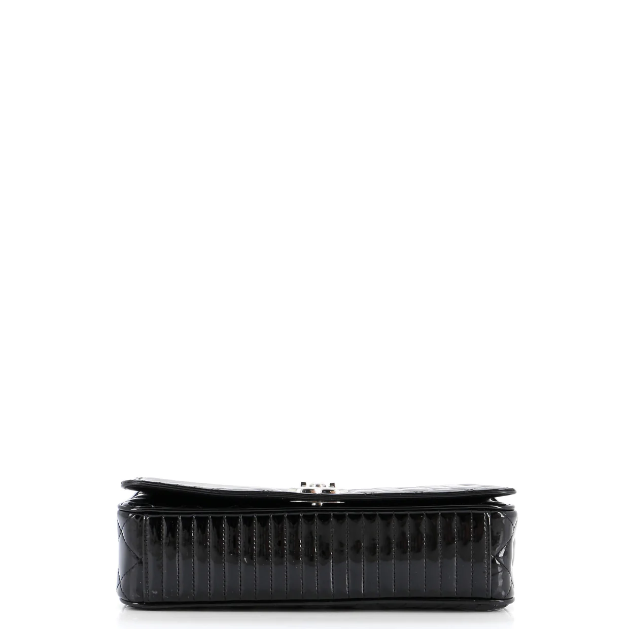 Coco Boy Flap Bag Quilted Patent Medium - Deep Luxury