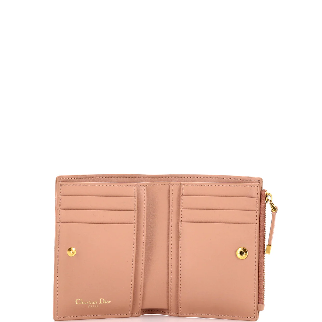 Caro Dahlia Wallet Cannage Calfskin - Deep Luxury