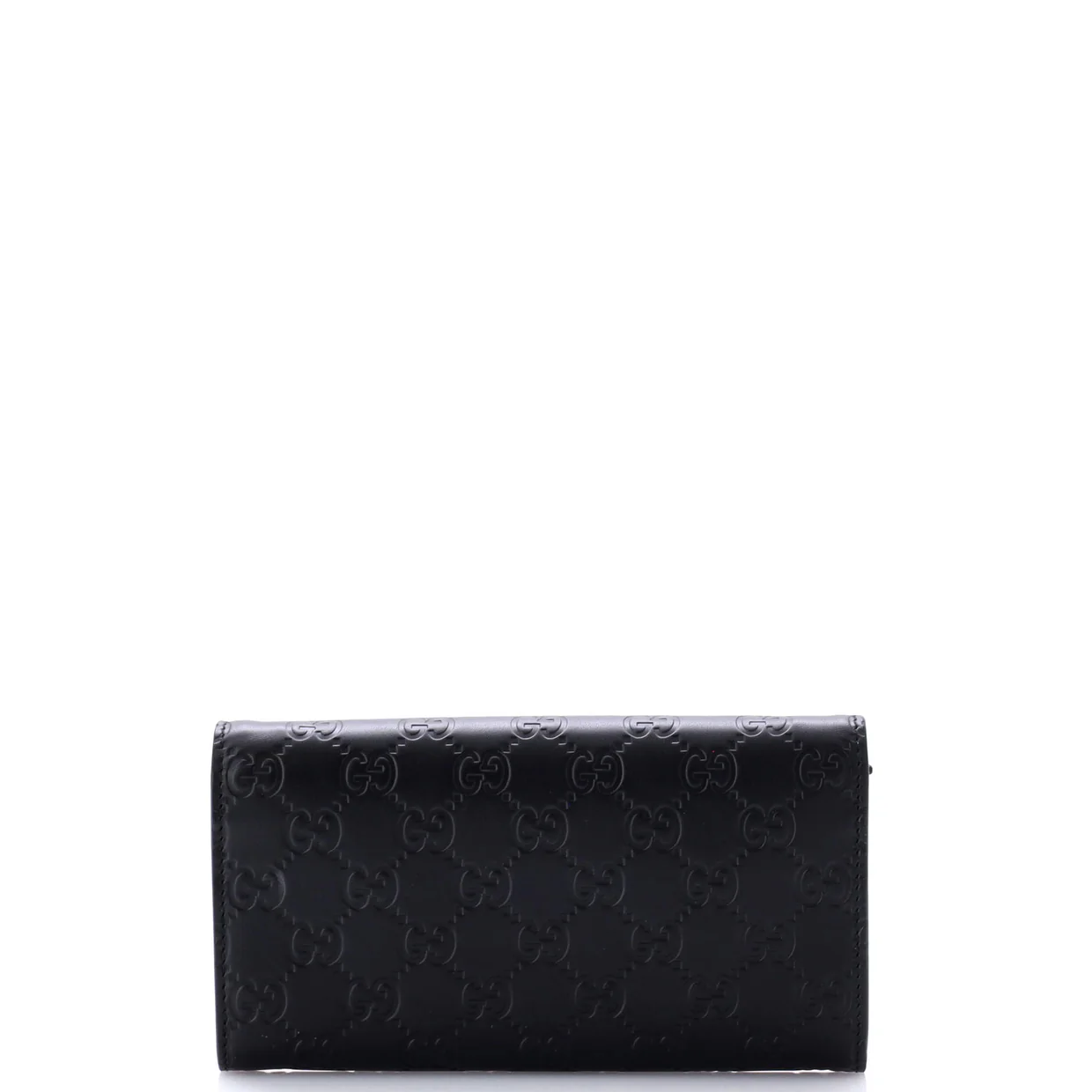 Padlock Continental Chain Wallet Guccissima Leather Long - Deep Luxury