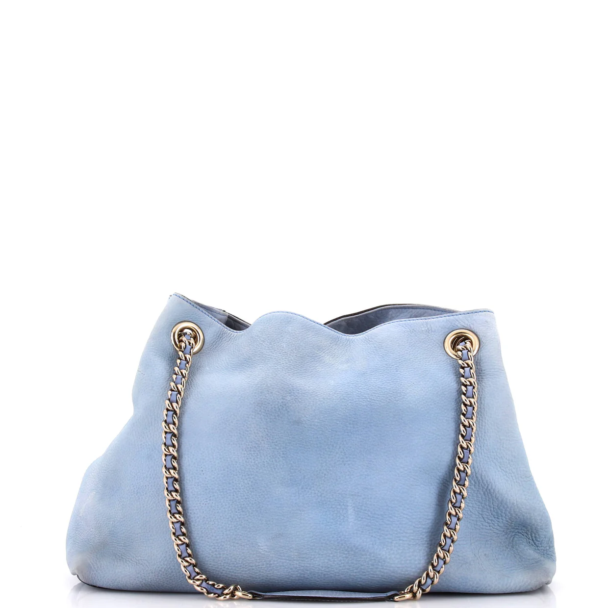 Soho Chain Strap Shoulder Bag Nubuck Medium - Deep Luxury