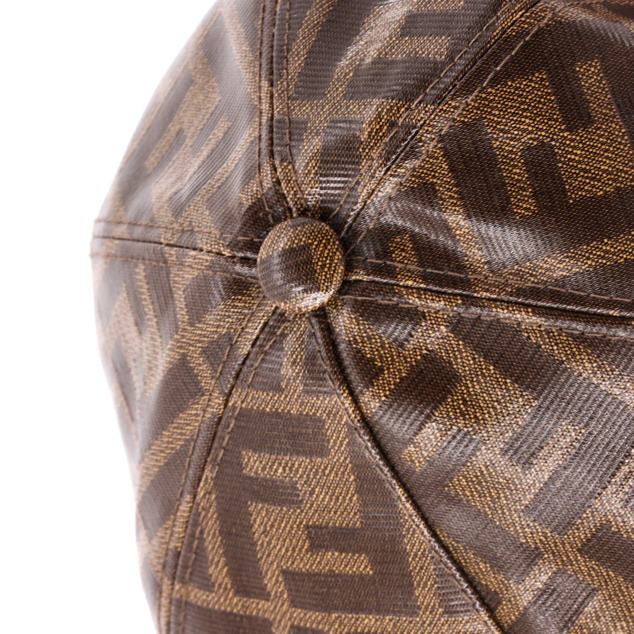 Mania Logo Cap Zucca Coated Canvas with Leather - Deep Luxury