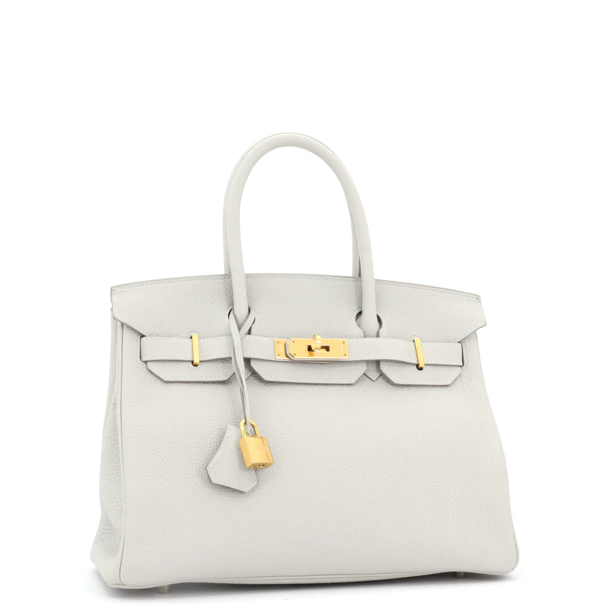 Birkin Handbag Grey Togo with Gold Hardware 30 - Deep Luxury