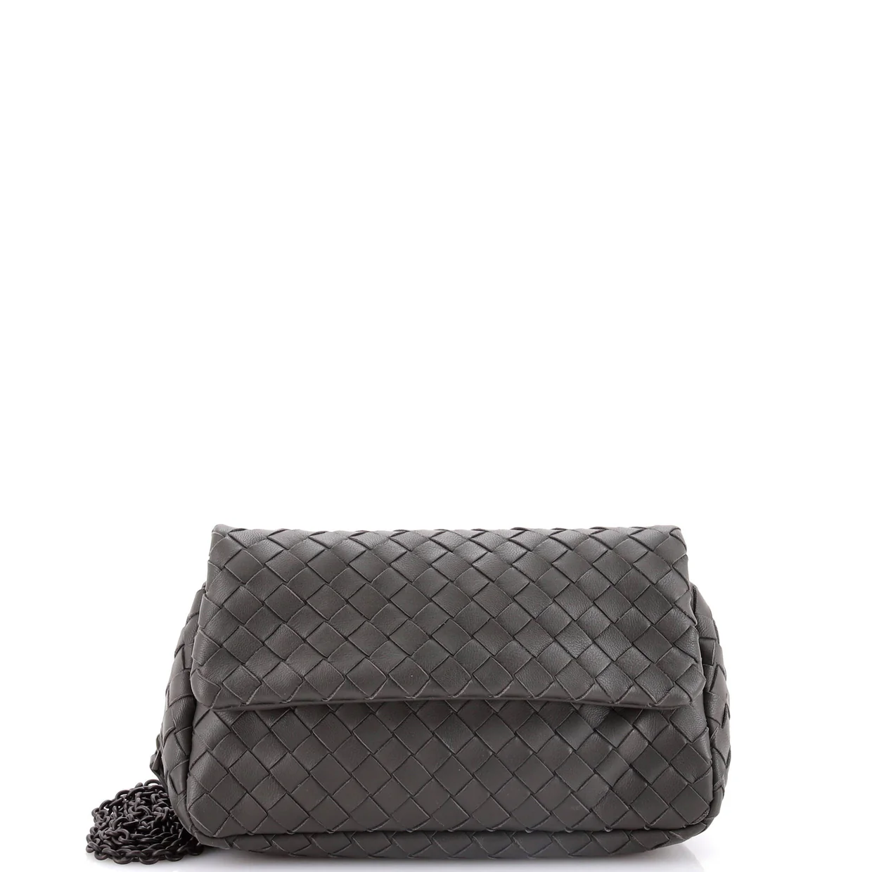 Expandable Chain Crossbody Bag Intrecciato Nappa Small - Deep Luxury