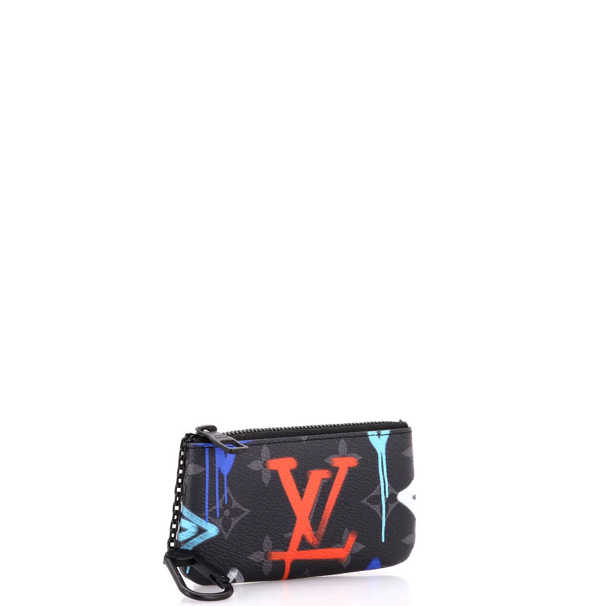 Key Pouch Graffiti Monogram Eclipse Canvas - Deep Luxury