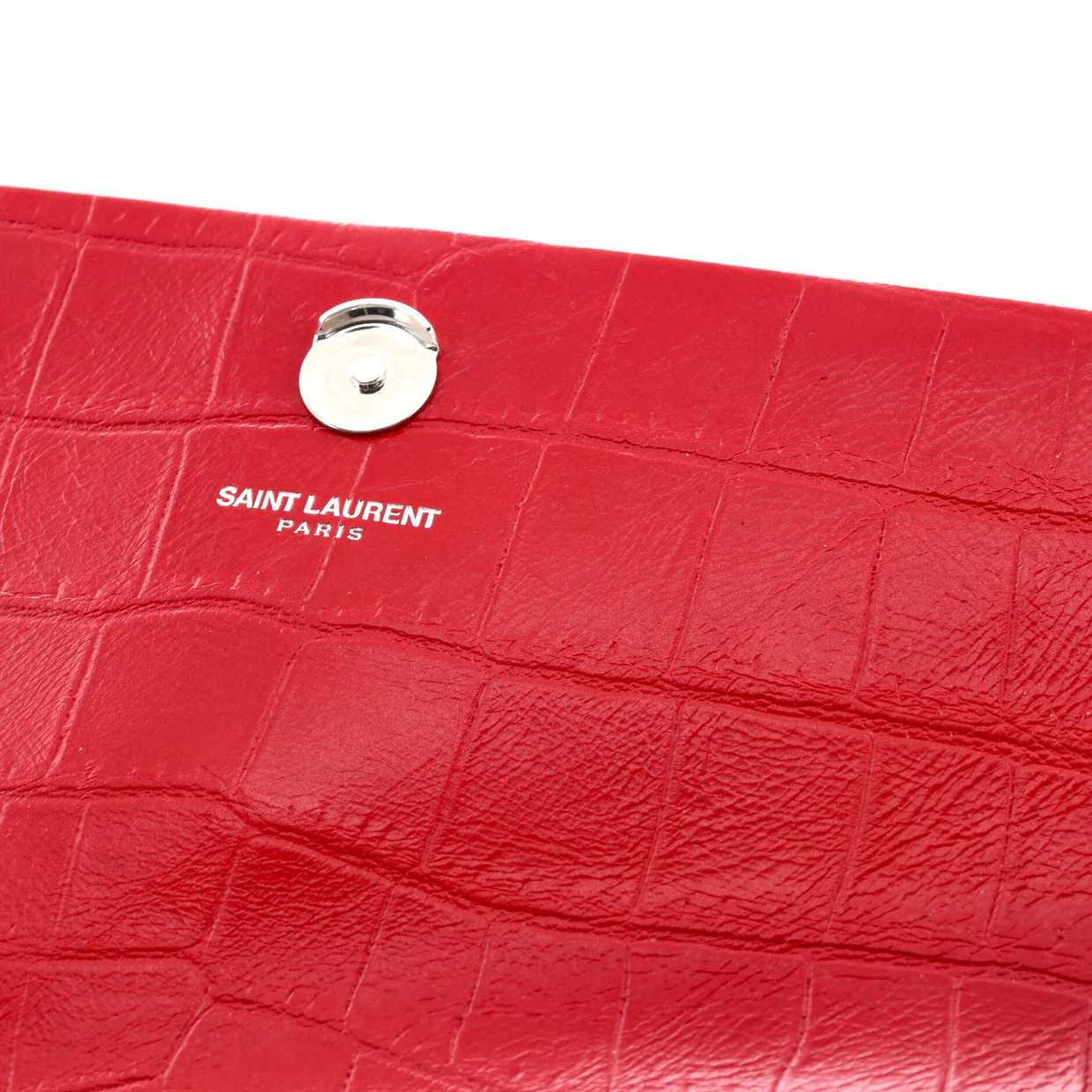 Classic Monogram Tassel Crossbody Bag Crocodile Embossed Leather Medium - Deep Luxury