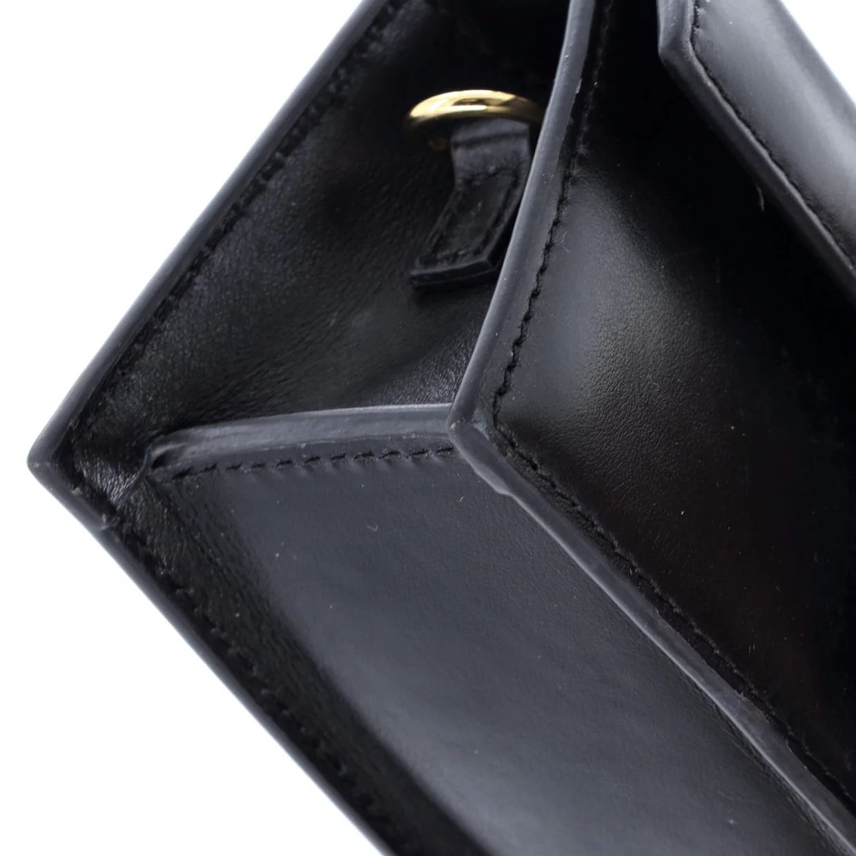 Le Bambino Top Handle Flap Bag Leather - Deep Luxury