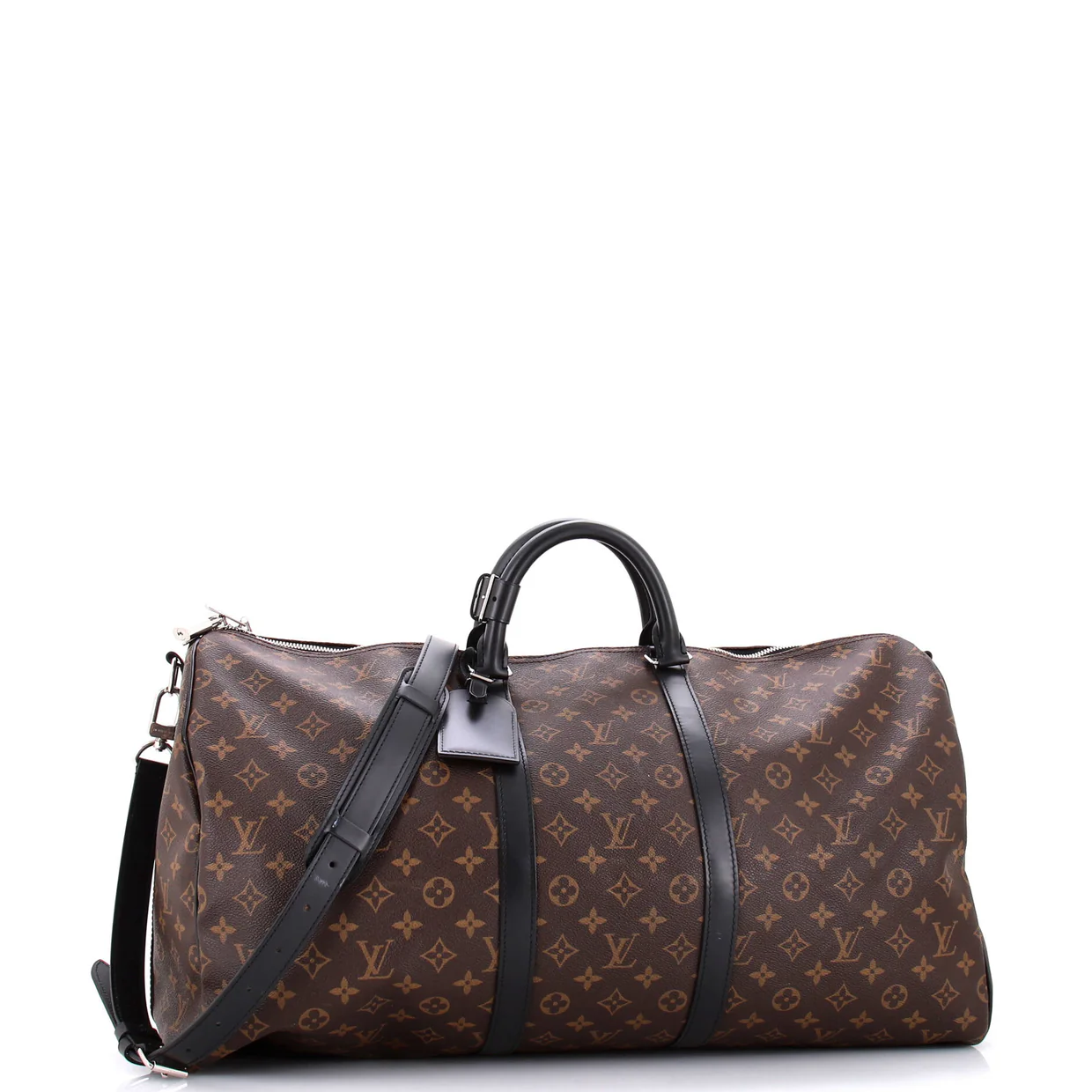 Keepall Bandouliere Bag Macassar Monogram Canvas 55 - Deep Luxury