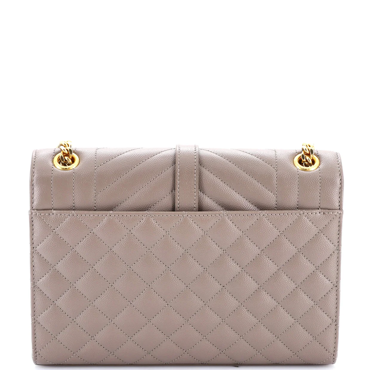 Classic Monogram Envelope Satchel Mixed Matelasse Leather Medium - Deep Luxury