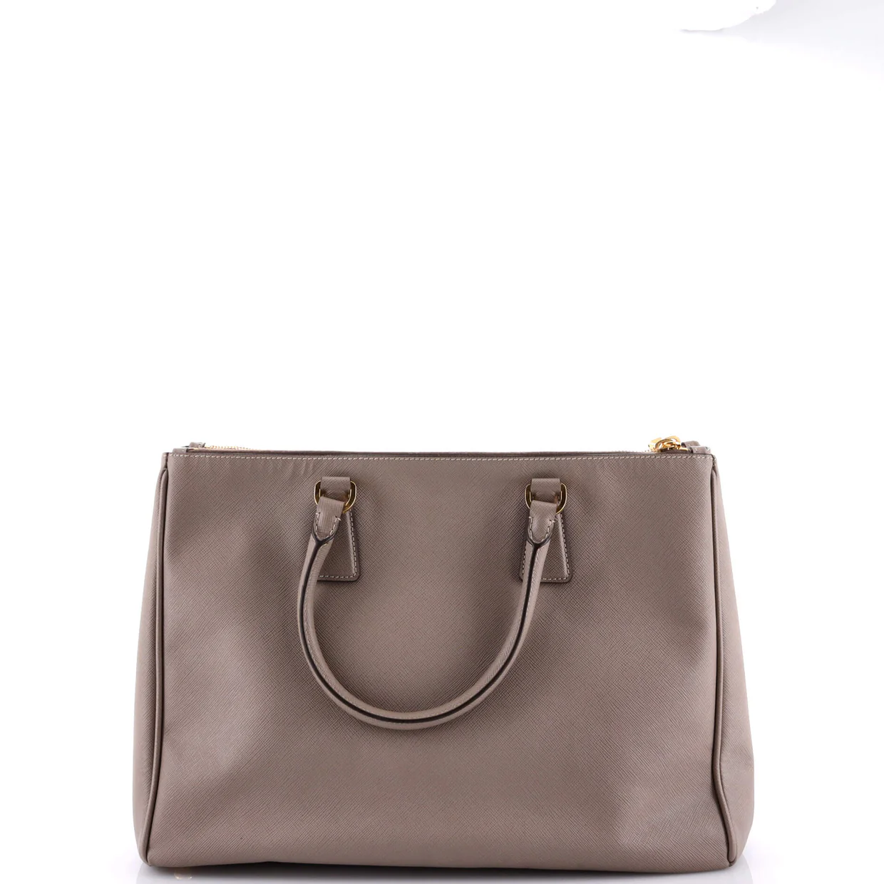 Double Zip Lux Tote Saffiano Leather Large - Deep Luxury