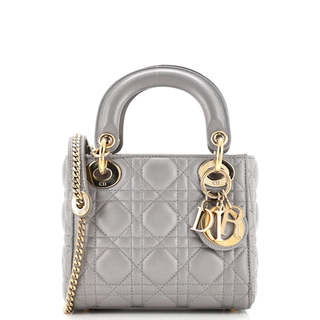 Lady Dior Chain Bag Cannage Quilt Lambskin Mini - Deep Luxury