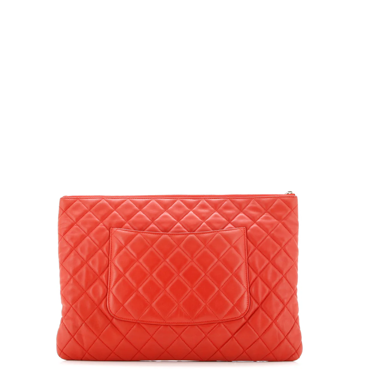 O Case Clutch Quilted Lambskin Large - Deep Luxury