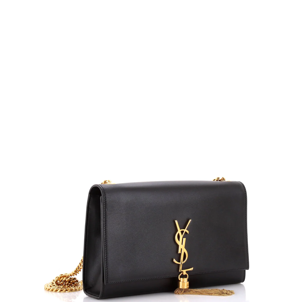 Classic Monogram Tassel Crossbody Bag Leather Medium - Deep Luxury