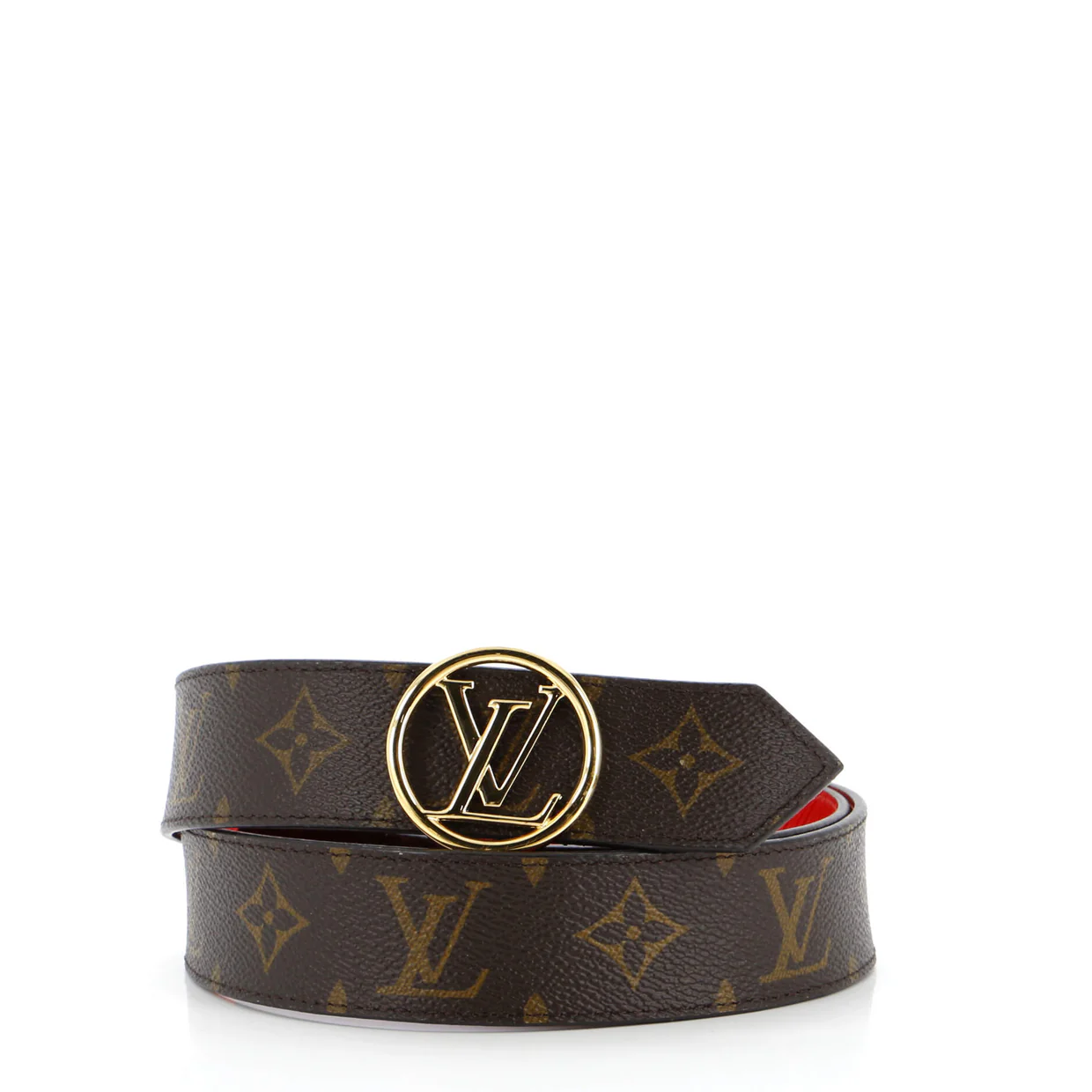 LV Circle Reversible Belt Monogram Canvas and Leather Medium - Deep Luxury