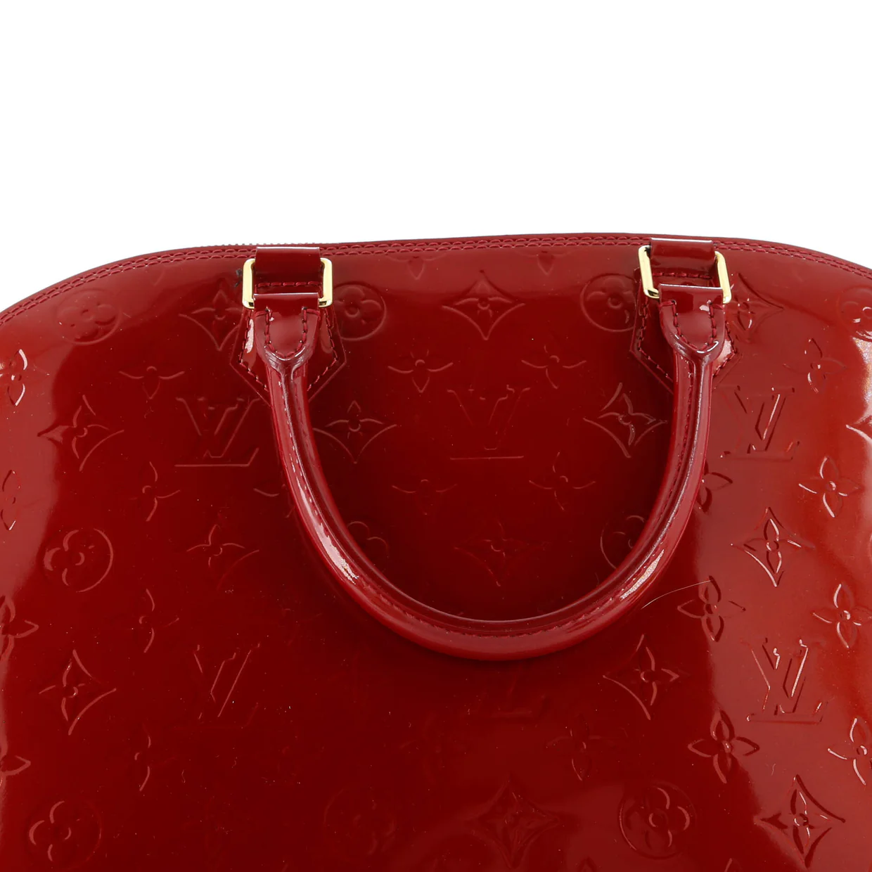 Alma Handbag Monogram Vernis GM - Deep Luxury