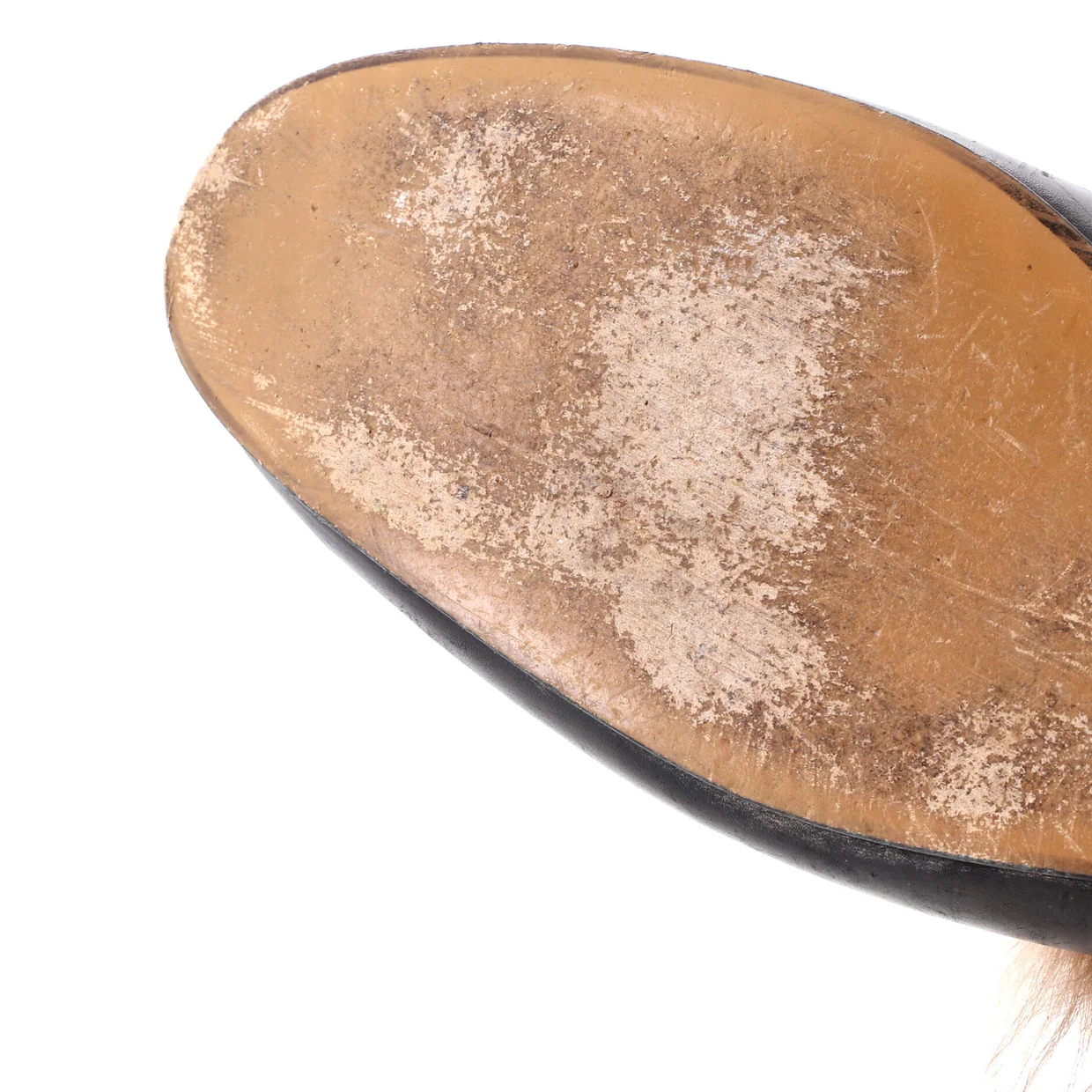 Men's Princetown Mules Leather with Fur - Deep Luxury