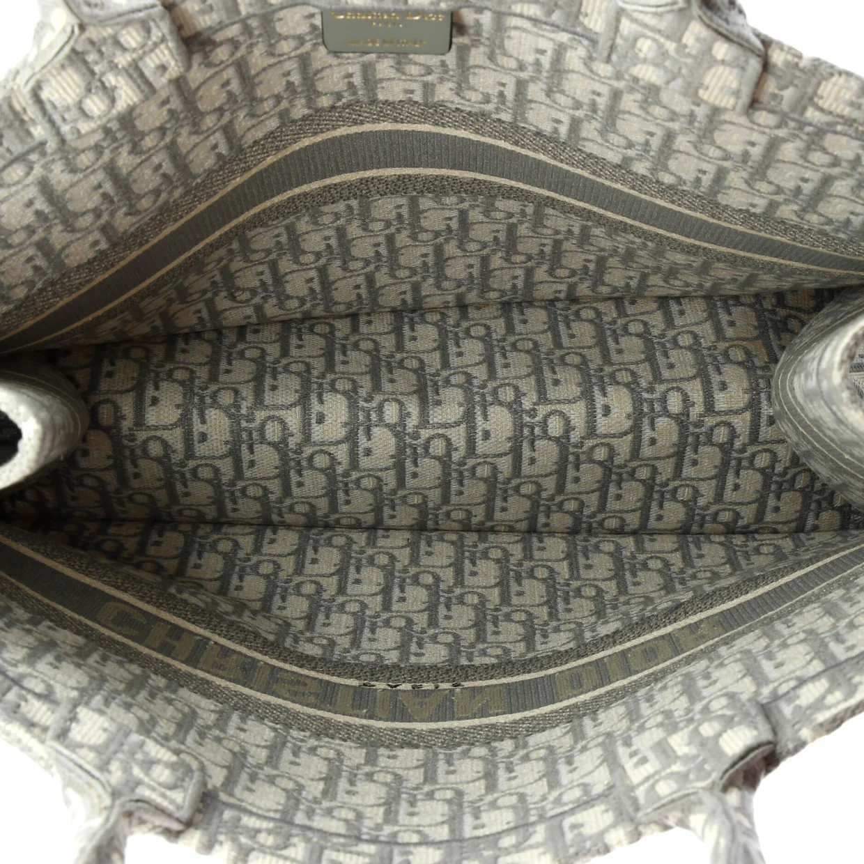 Book Tote Oblique Canvas Large - Deep Luxury