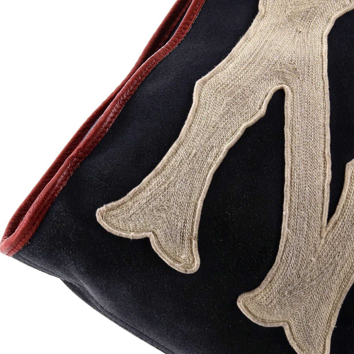 Rajah Chain Tote Suede with Applique Large - Deep Luxury