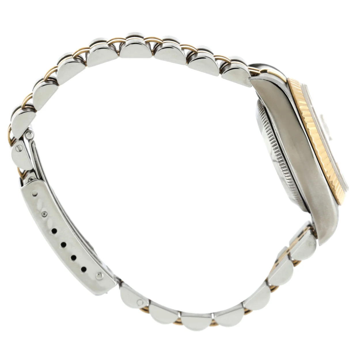 Oyster Perpetual Datejust Automatic Watch Stainless Steel and Yellow Gold with Diamond Markers 26 - Deep Luxury