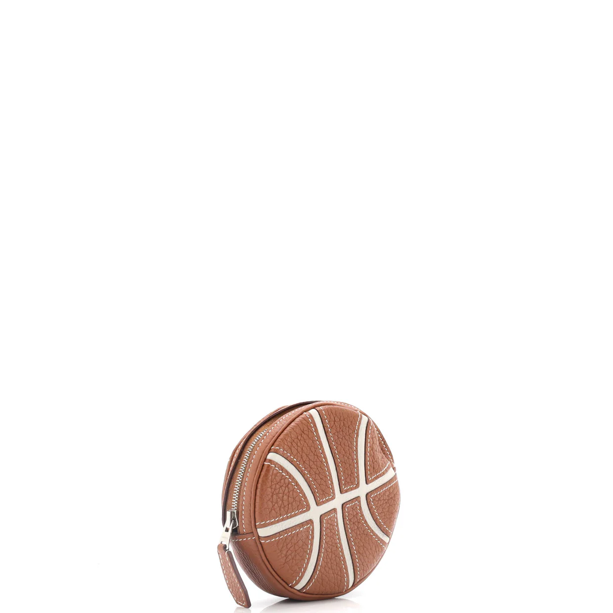 Basketball Change Purse Leather - Deep Luxury