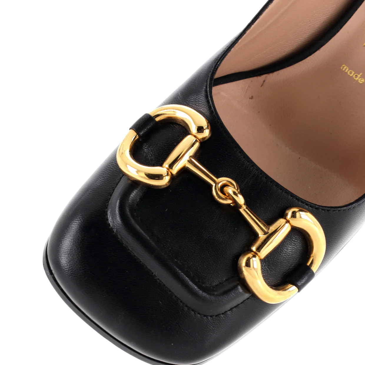 Women's Horsebit Mid-Heel Pumps Leather - Deep Luxury