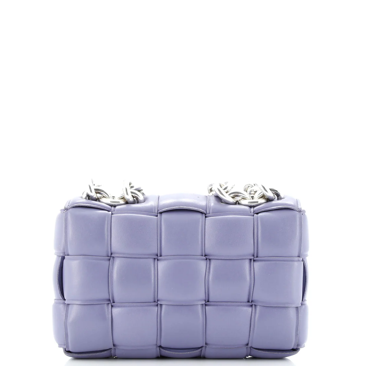 Cassette Chain Crossbody Bag Padded Maxi Intrecciato Leather - Deep Luxury